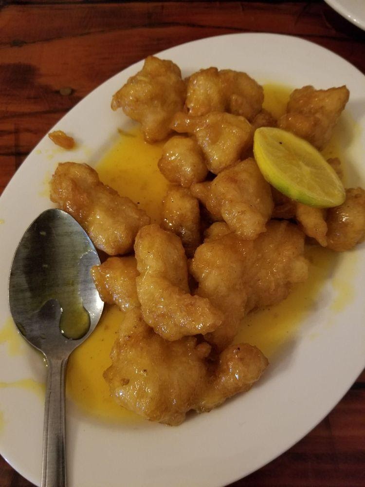 Photo of Lilly's - Berkeley, CA, United States. The lemon chicken a work of art with that tasty glaze.