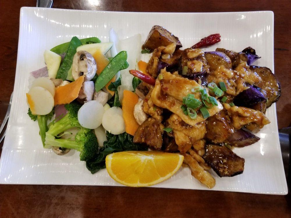 Photo of Dragon's Spring Restaurant - Pleasant Hill, CA, United States. Eggplant chicken