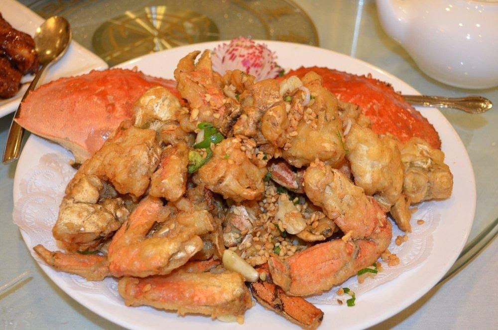Photo of Asian Pearl Seafood Restaurant - Richmond, CA, United States. Deep fried crab at Asia Pearl Seafood Restaurant in Richmond.